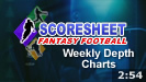 Weekly Football Depth Charts