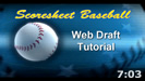 Scoresheet Fantasy Baseball Web Draft Tutorial