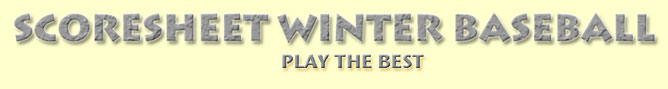Scoresheet Winter Baseball
